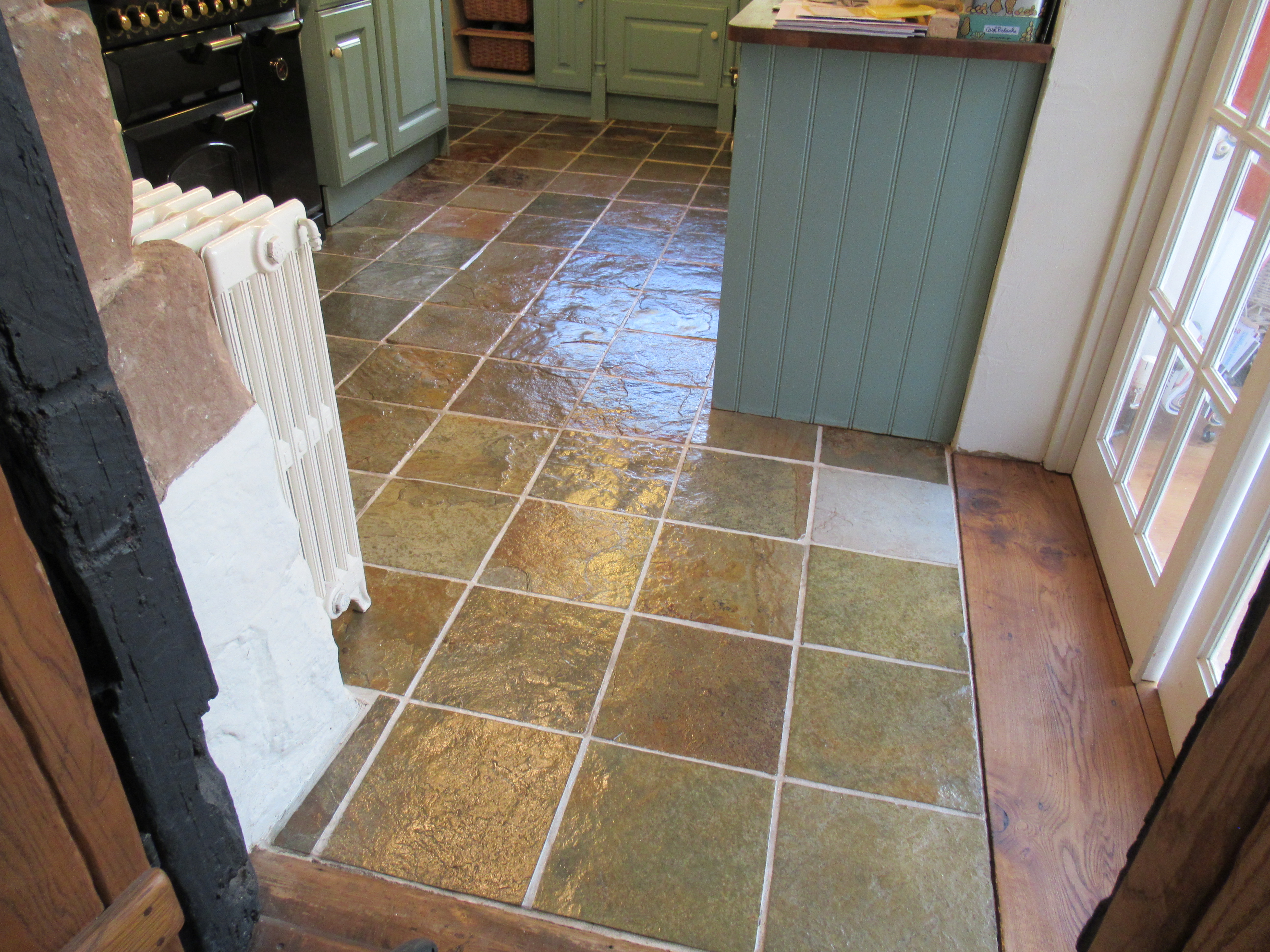 Slate Kitchen Floor Restoration Cv8 Kenilworth Aqua Fresh Floor Care